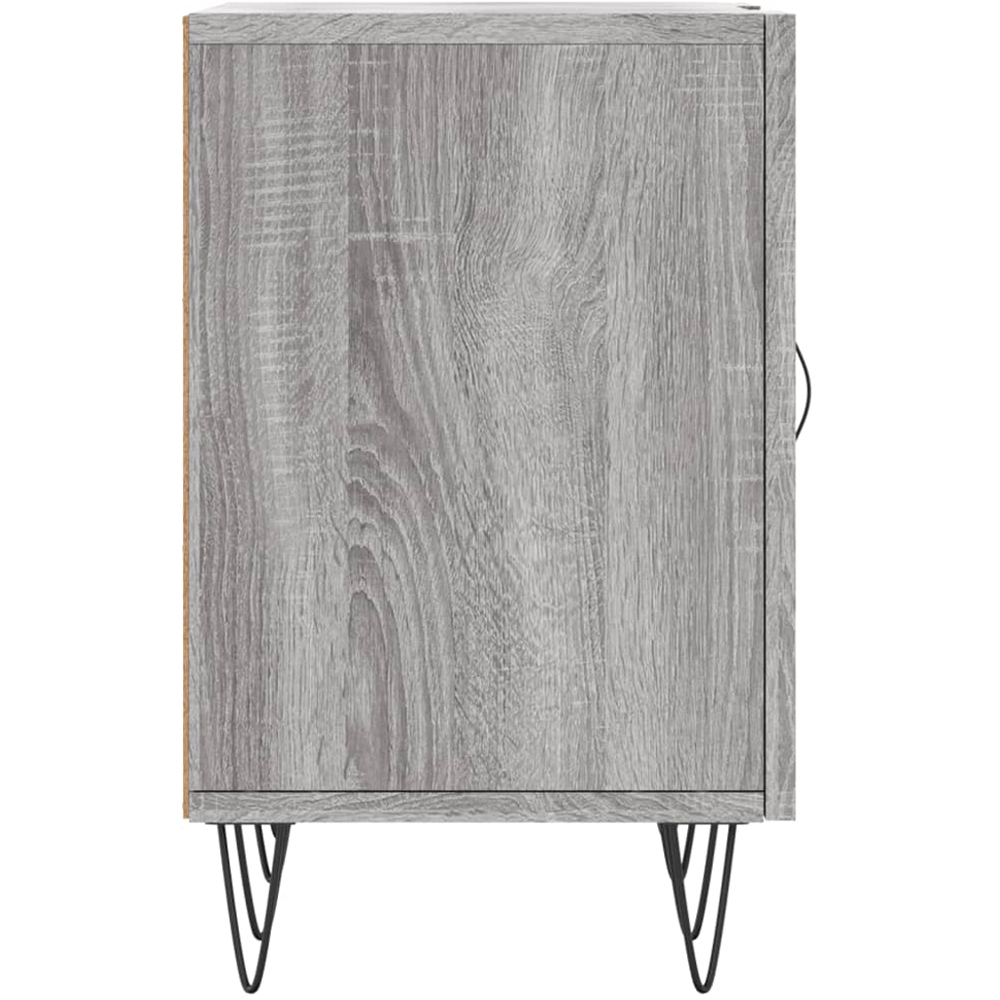 vidaXL 2 Door 2 Shelf Grey Sonoma TV Cabinet Image 7