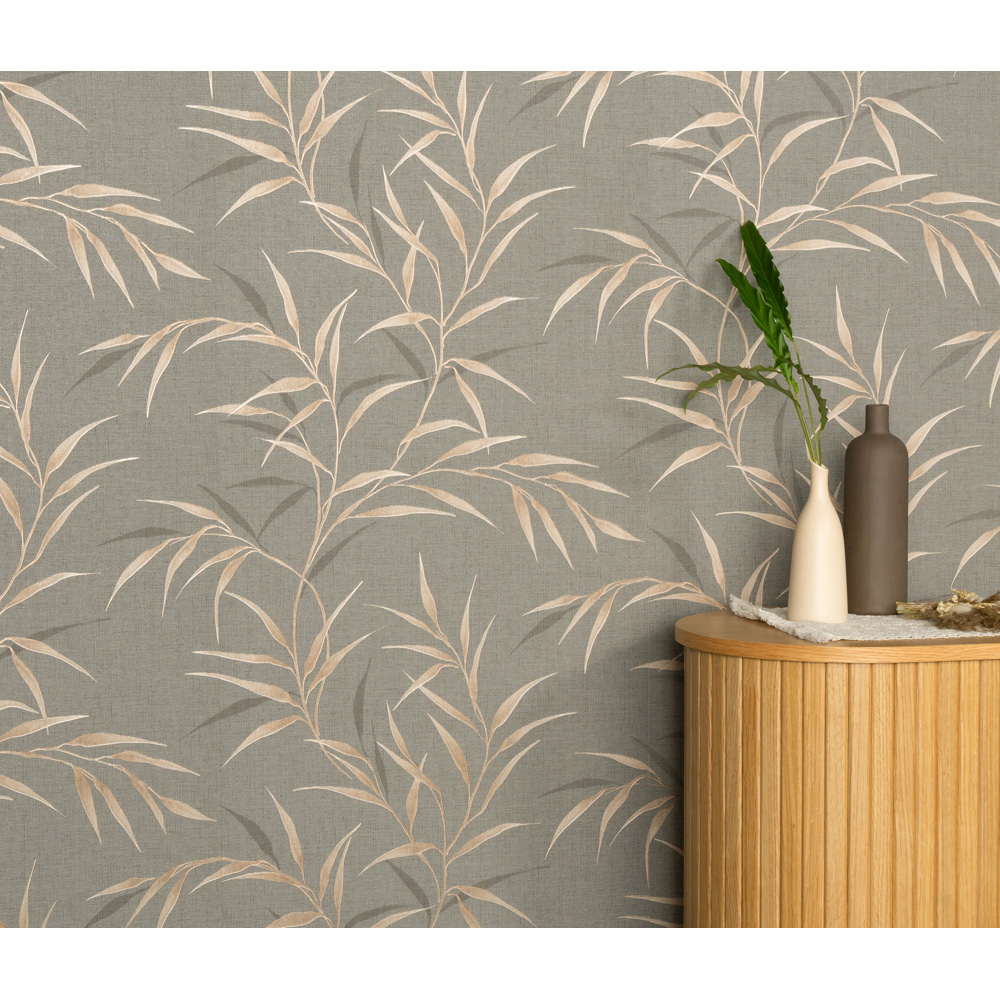 Erismann Yamato Brown Vinyl Wallpaper Image 2