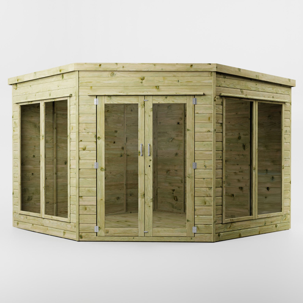 Mercia 9 x 9ft Double Door Premium Corner Summerhouse Image 3