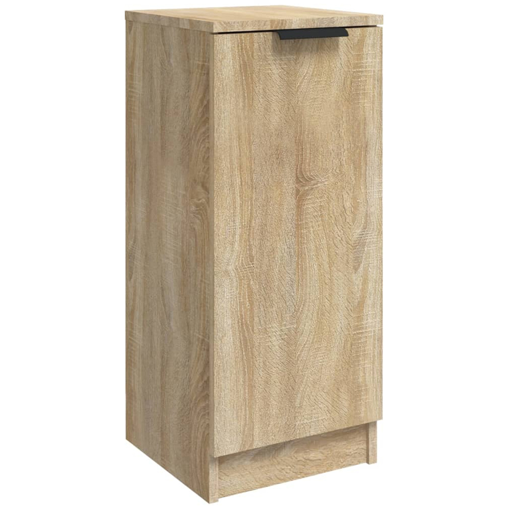 vidaXL Single Door 2 Shelf Sonoma Oak Sideboard Image 2