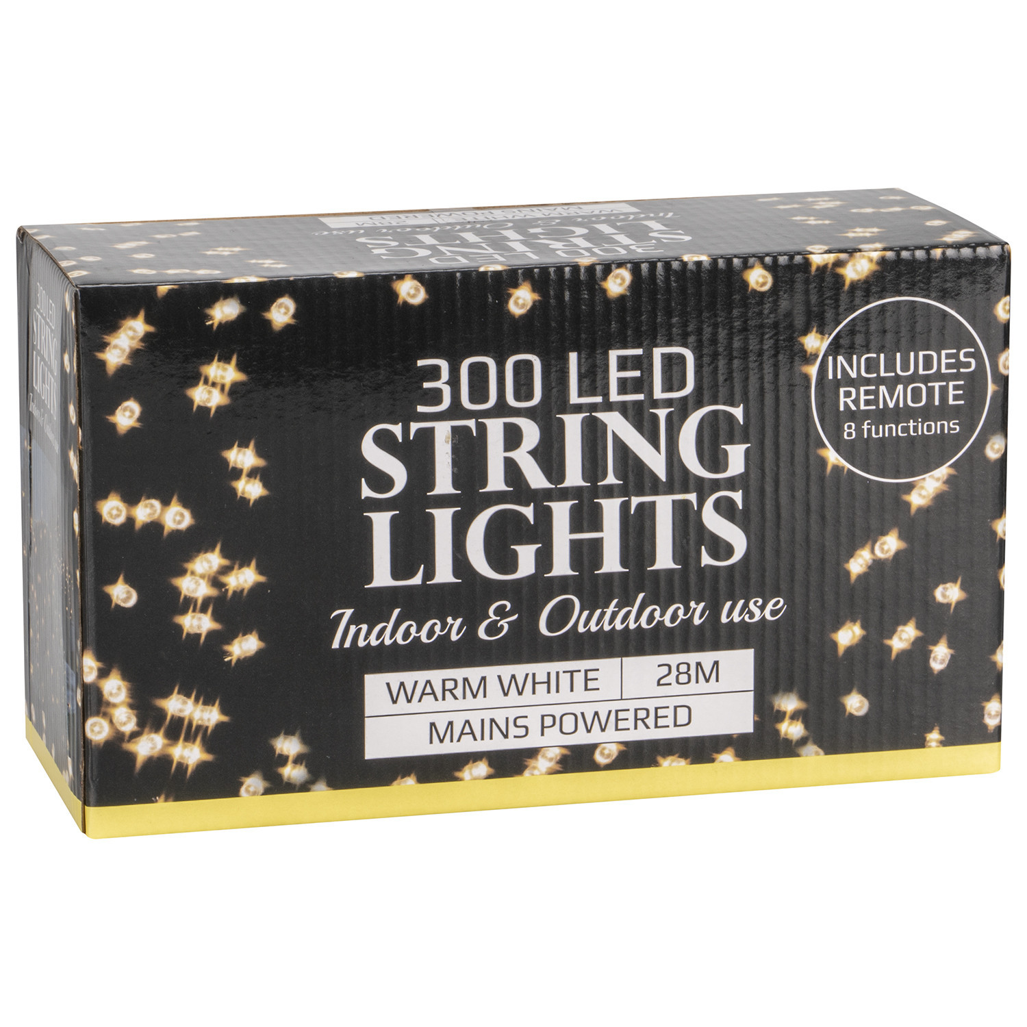 Warm White Indoor and Outdoor 300 LED Light String Image 1