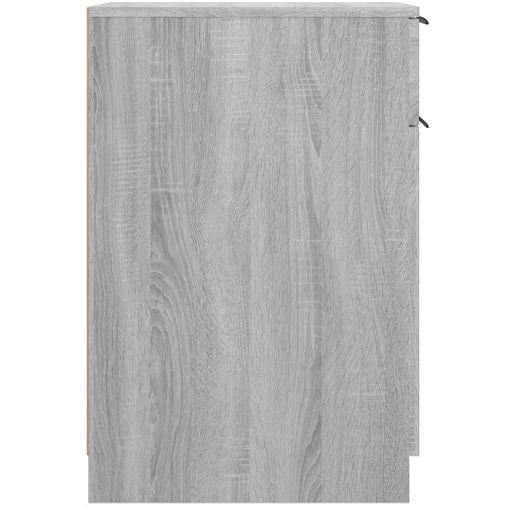 vidaXL Single Door Single Drawer Grey Sonoma Desk Cabinet Image 6