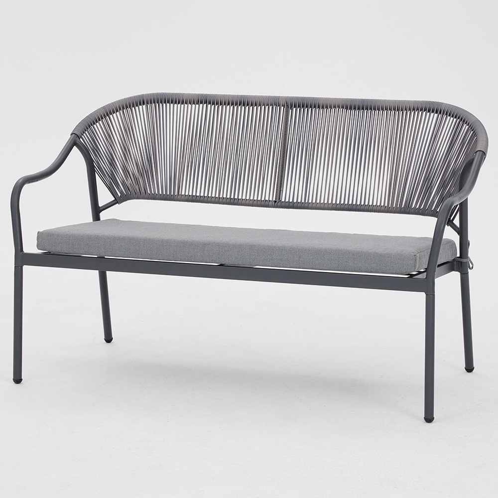 Home Detail Sona 4 Seater Grey Rope Style Lounge Set Image 3