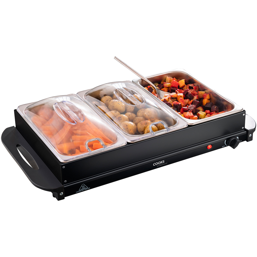 Cooks Professional Black Buffet Warmer Hot Plate 4.5L Image 3