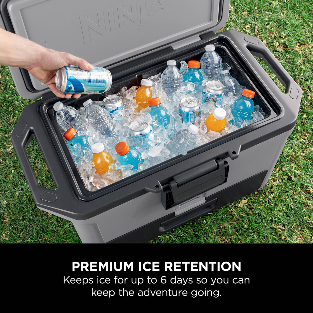 Ninja FrostVault FB151UKGY Slate Grey Hard Cooler with Dry Zone 47L Image 4
