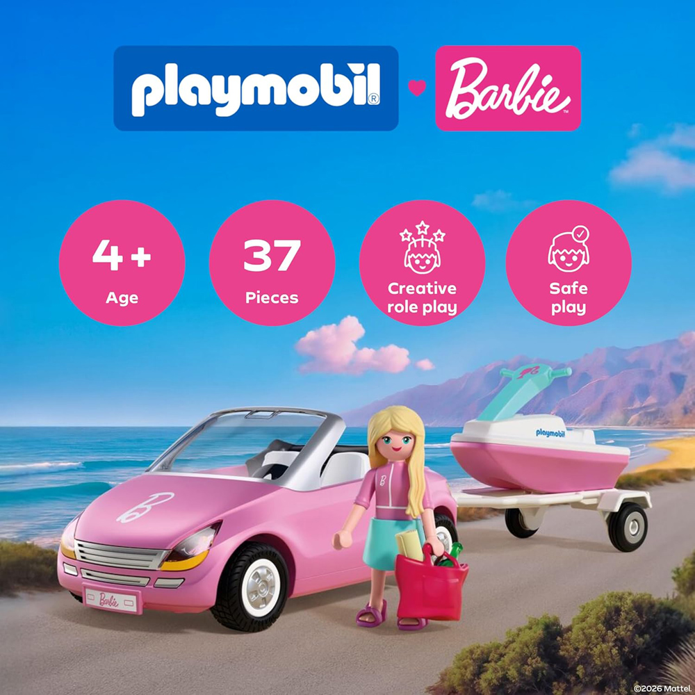 Playmobil Barbie Convertible Play Set 37 Piece Image 5