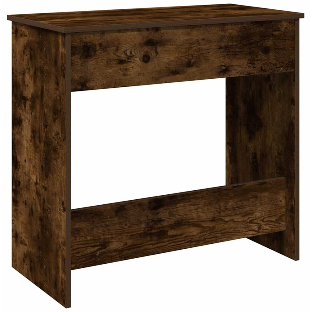 vidaXL Single Drawer Computer Desk Smoked Oak Image 6