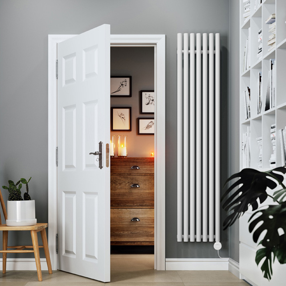 Terma Rolo-Room E Wi-Fi White Electric Radiator 800W 1800 x 370mm Image 2