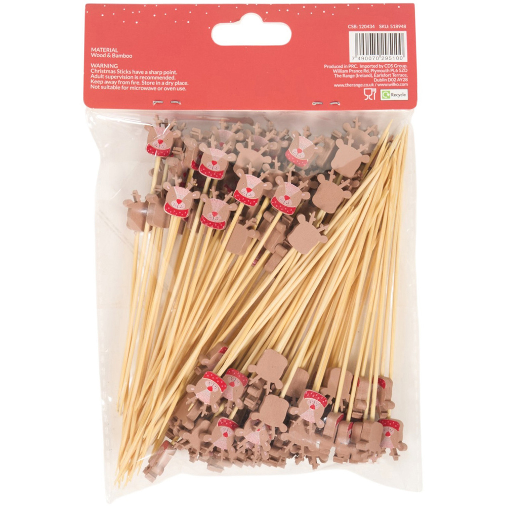 Pack 100 Christmas Cocktail Sticks Image 5