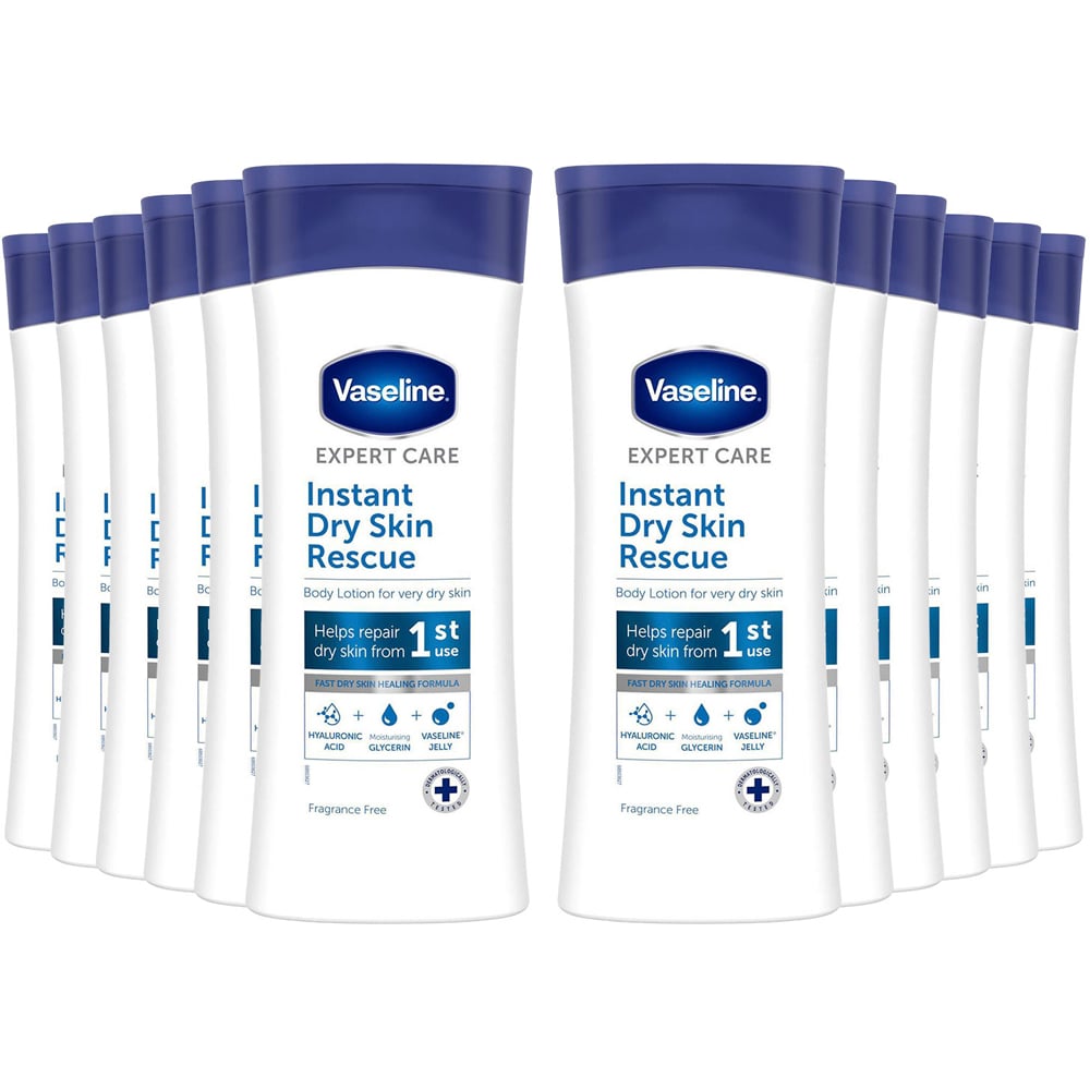 Vaseline Expert Care Instant Dry Skin Rescue Body Lotion 400ml 12 Pack Image 1