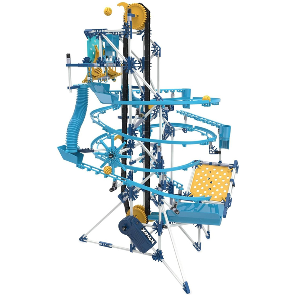 Basic Fun K'NEX Classics Marble Run Motorised 3 Model Building Set 500 Piece Image 4