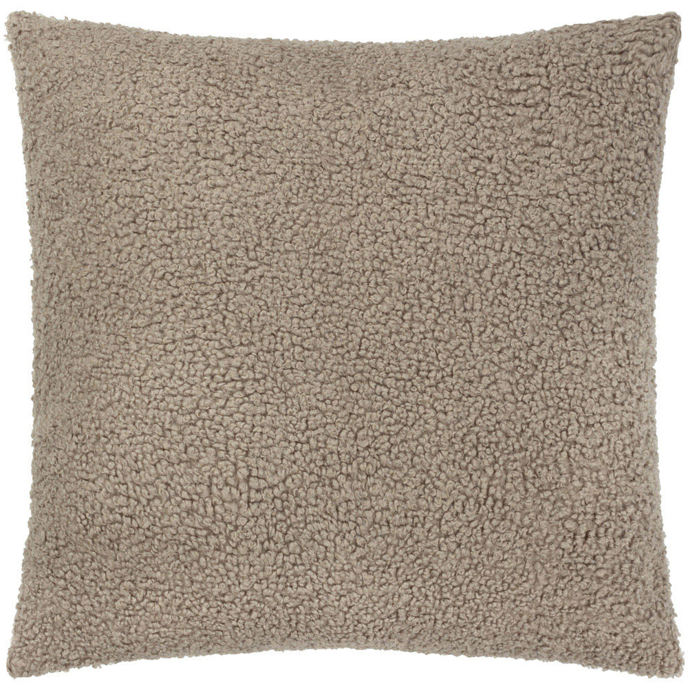 Yard Cabu Taupe Chunky Boucle Reversible Cushion 55 x 55cm Image 1