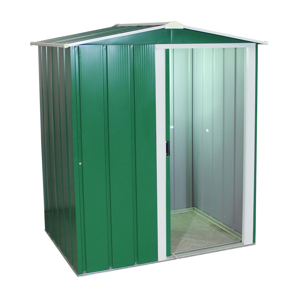 StoreMore Sapphire 5 x 4ft Green Apex Metal Shed Image 2