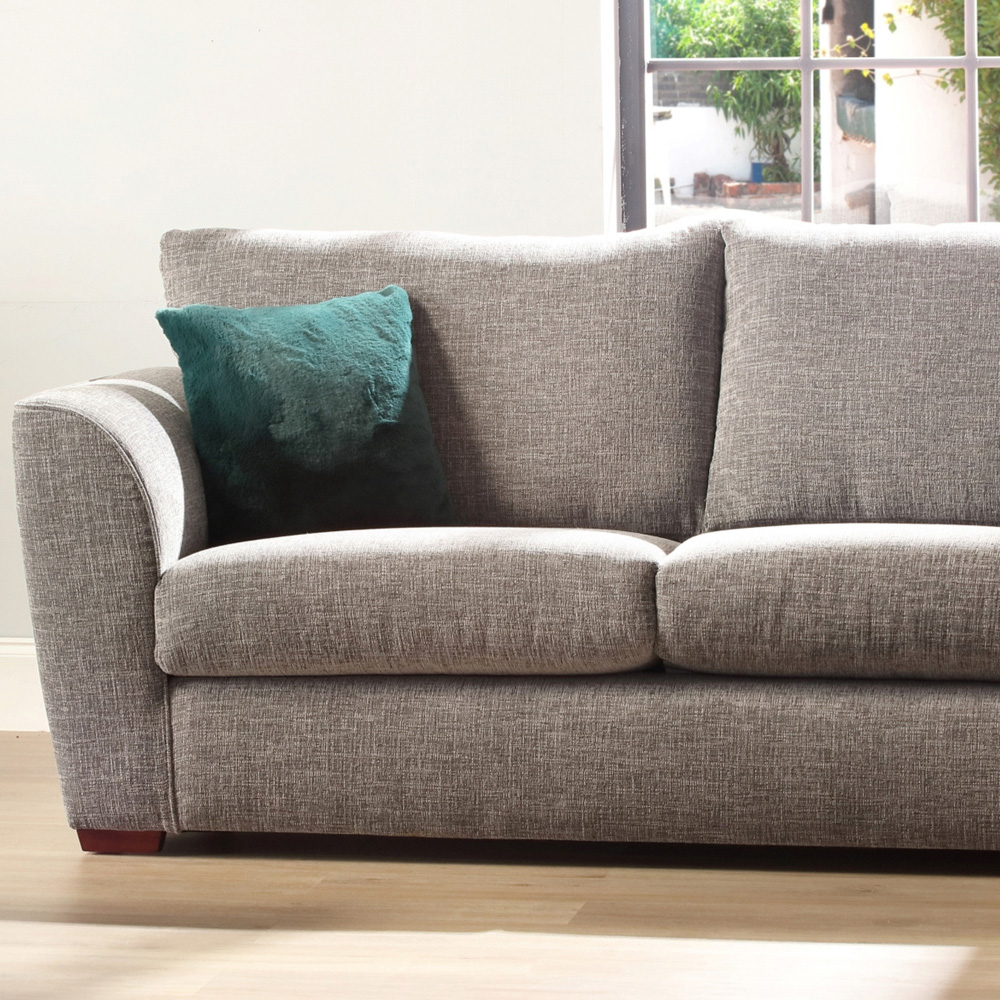 Desser Furniture Richmond 3 Seater Charcoal Linen Sofa Image 6