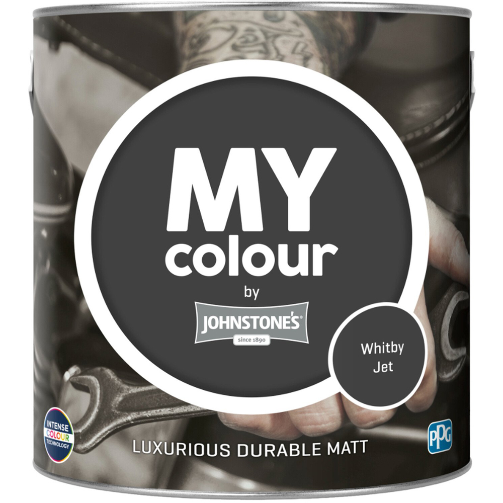 Johnstone's MY Colour Luxurious Durable Matt Paint Whitby Jet Image 2