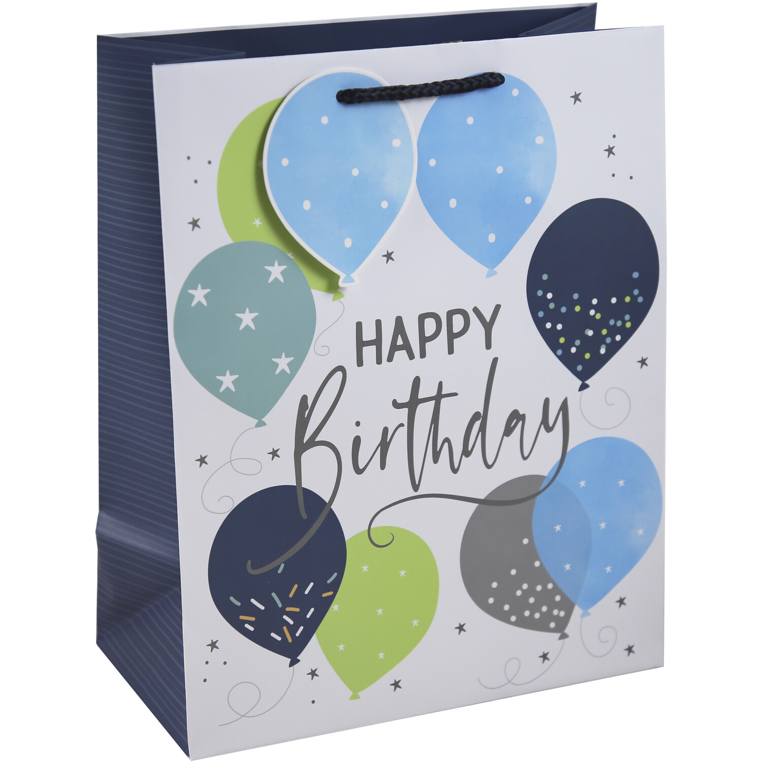 Happy Birthday Gift Bag Large - Blue Image