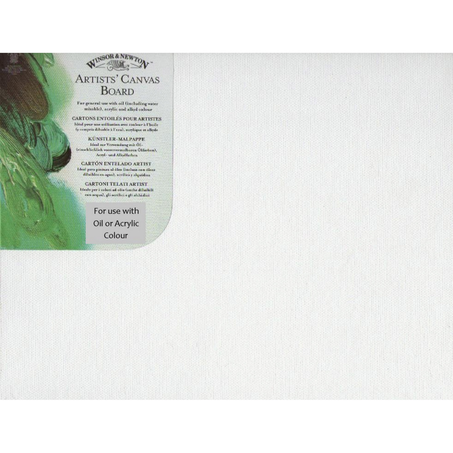 Winsor and Newton Artist's Canvas Boards - White / 18 x 13cm Image