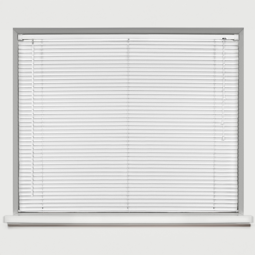 Caecus PVC Venetian Blind White 120 x 150cm Image 1