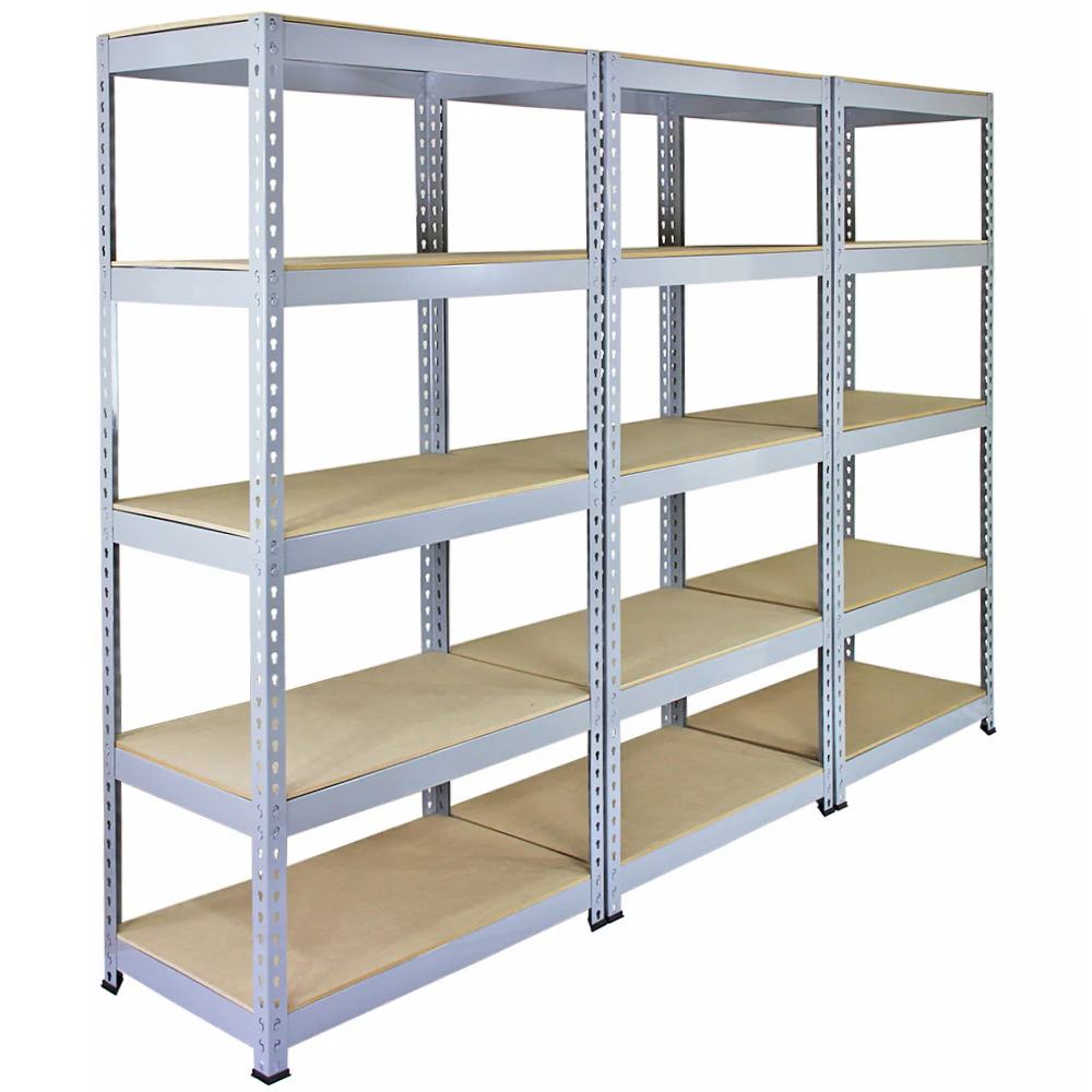 Monster Shop Q-Rax 5 Tier Grey Metal Racking Units 10 Pack Image 4