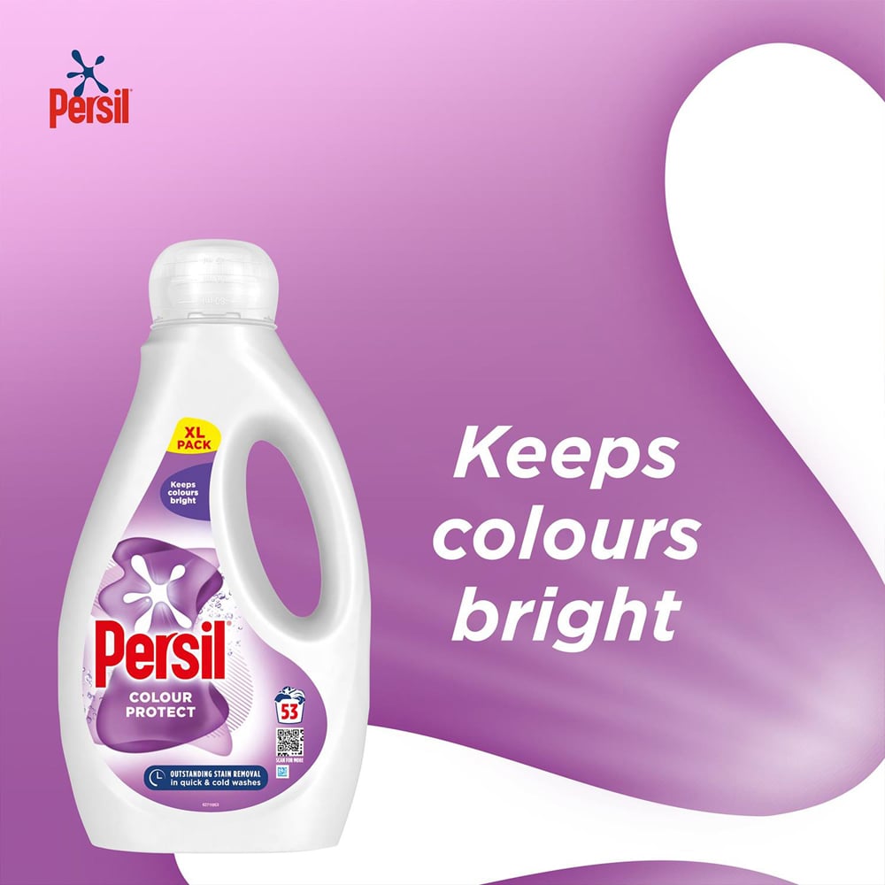 Persil Colour Protect Liquid Detergent 53 Washes 1.54L 4 Pack Image 4