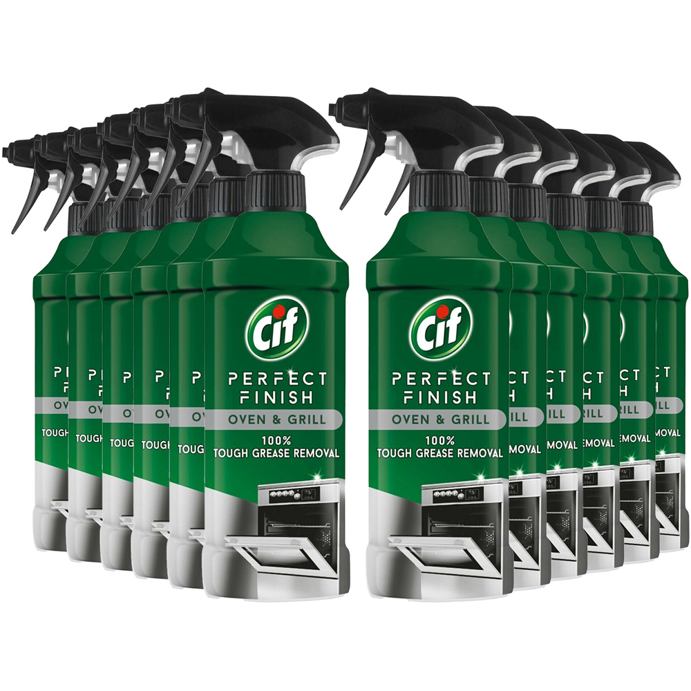 CIF Perfect Finish Oven & Grill Grease Removal Spray 435ml 12 Pack Image 1