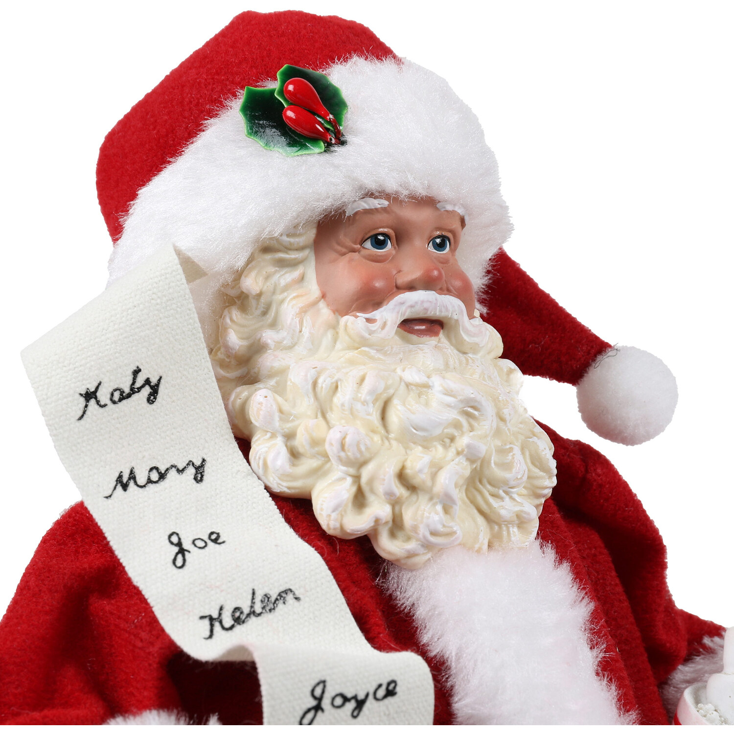 Festive Santa Standing Christmas Decoration - Red Image 3