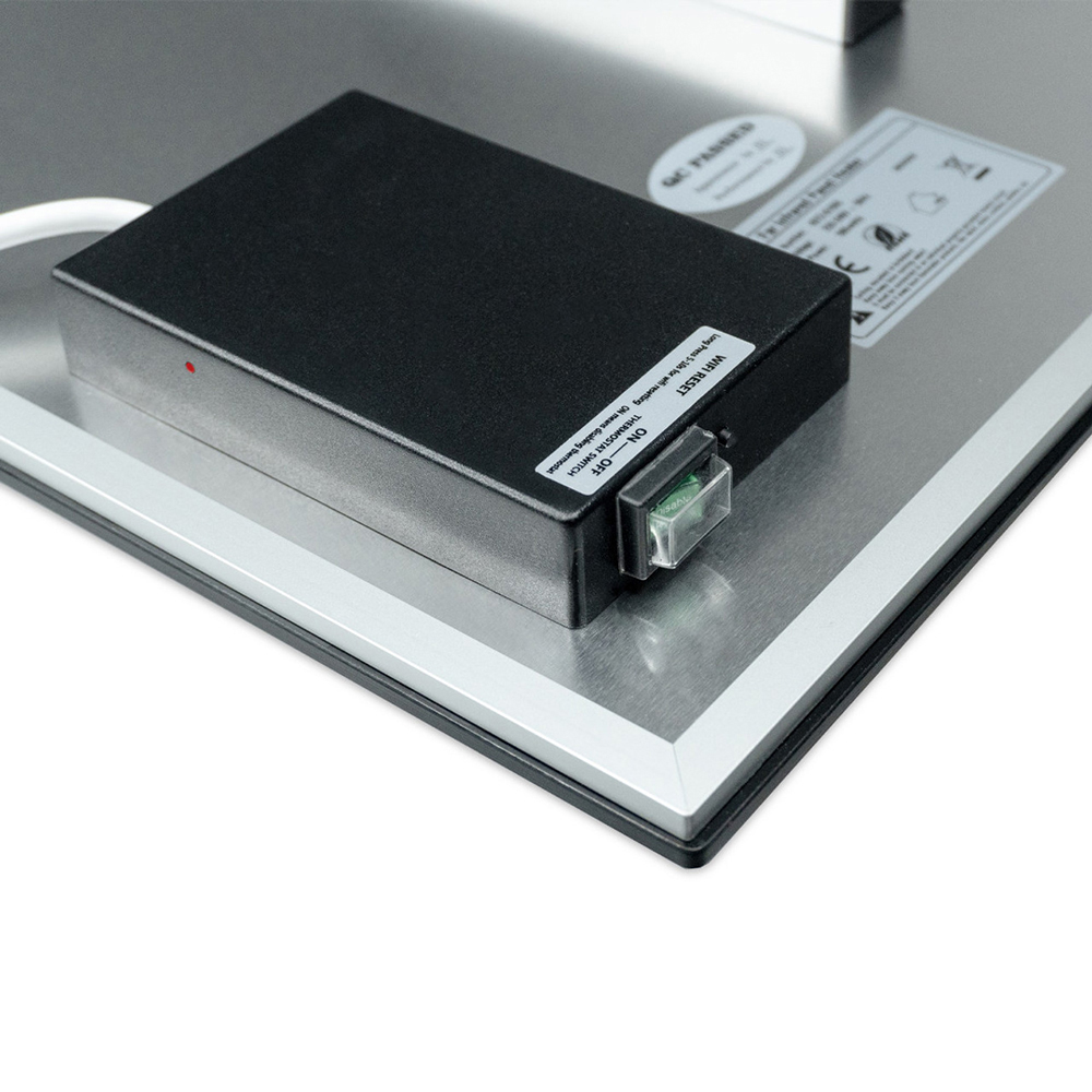 Mirrorstone White Quartz Glass WiFi Infrared Heating Panel 700W Image 5