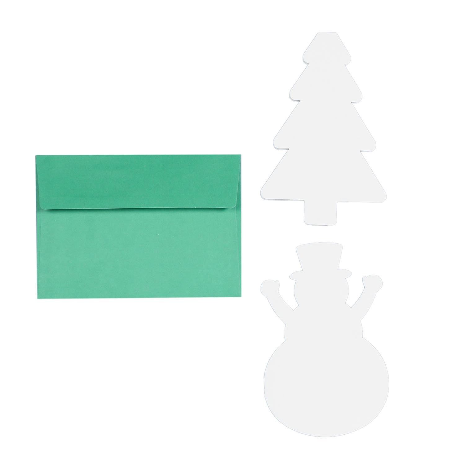 Blank Christmas Shaped Cards and Envelopes Image 2
