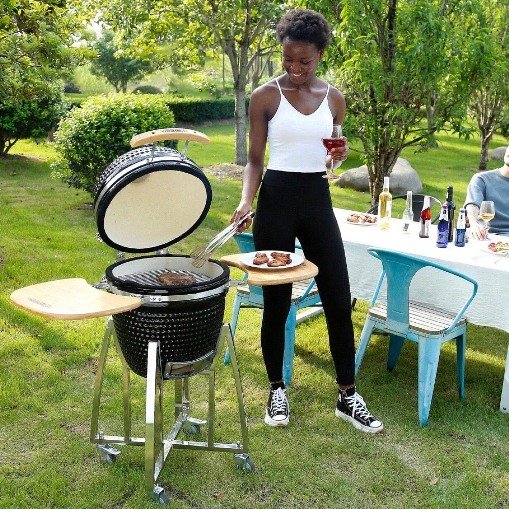 MonsterShop Fresh Grills Mega Charcoal Kamado BBQ Grill 21 inch Image 6