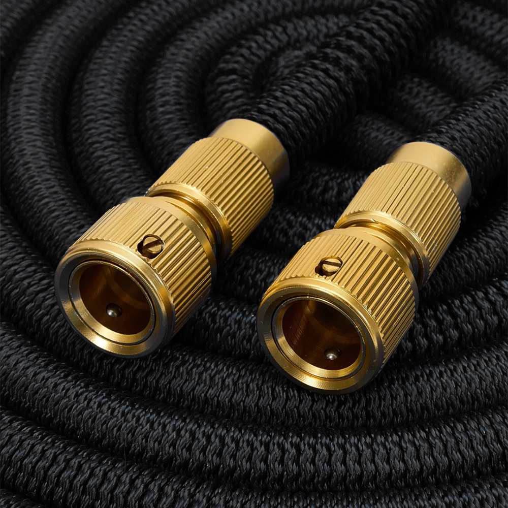Living and Home 15m Black Expandable Leakproof Garden Hose Image 2