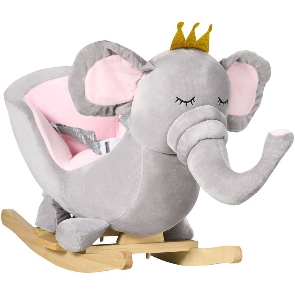 Tommy Toys Rocking Horse Elephant Baby Ride On Grey Image 1