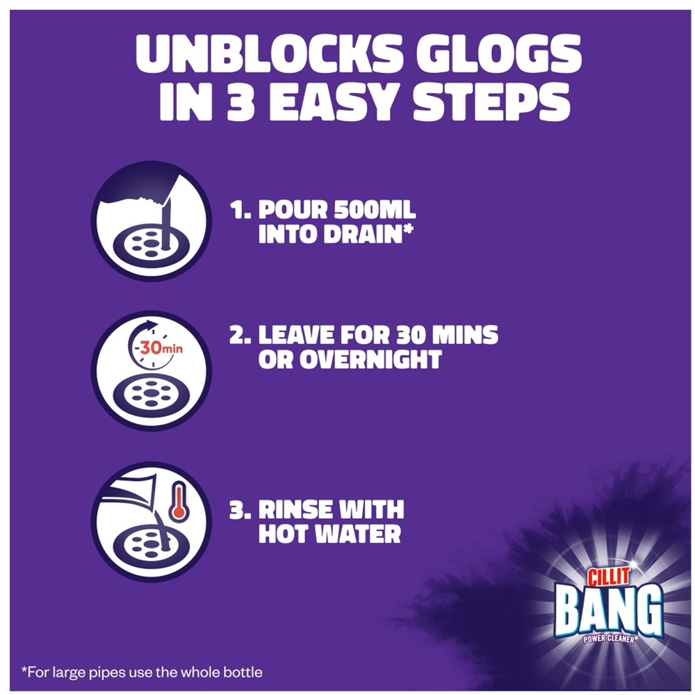 Cillit Bang Drain Hair Unblocker Gel Image 3