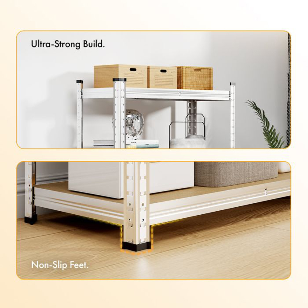 VonHaus 5 Shelf Galvanised Storage Rack Image 4