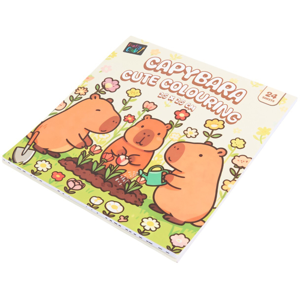 Cute Capybara Colouring Book Image 2