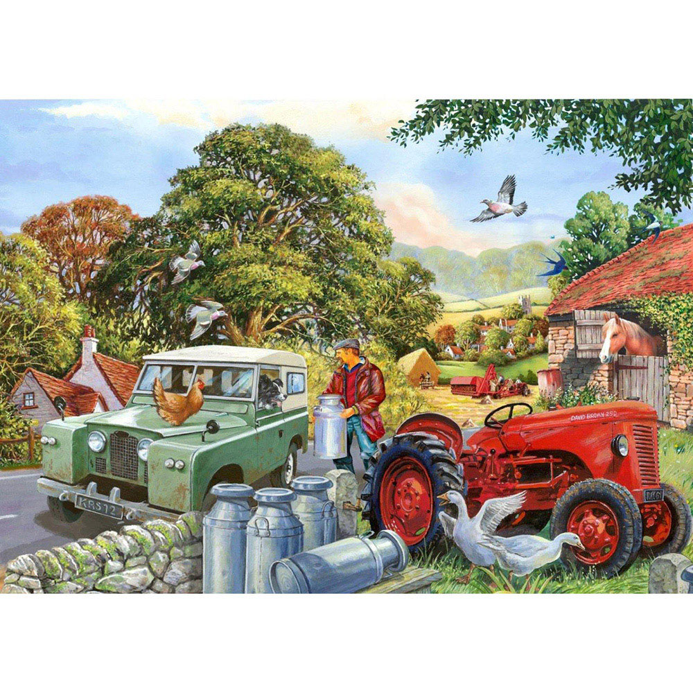 The House of Puzzles Bob and His Dog 500 Piece Jigsaw Puzzle Image