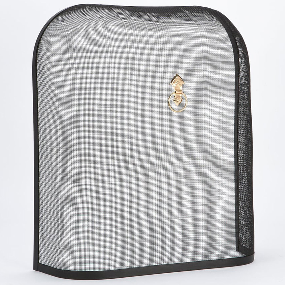 All Black Metal Dome Shaped Spark Guard - Black Image 2