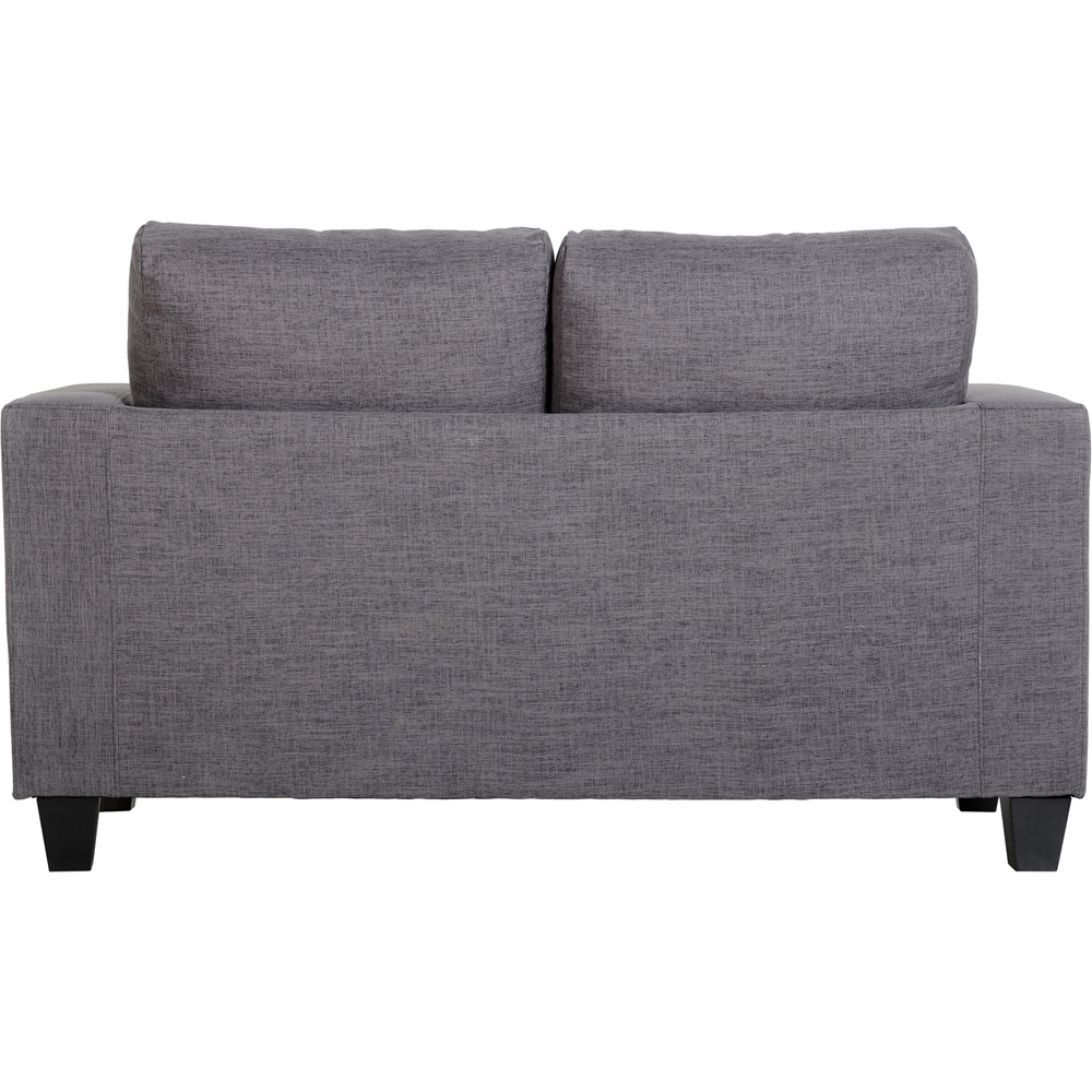 Seconique Tempo 2 Seater Grey PU Sofa Image 4