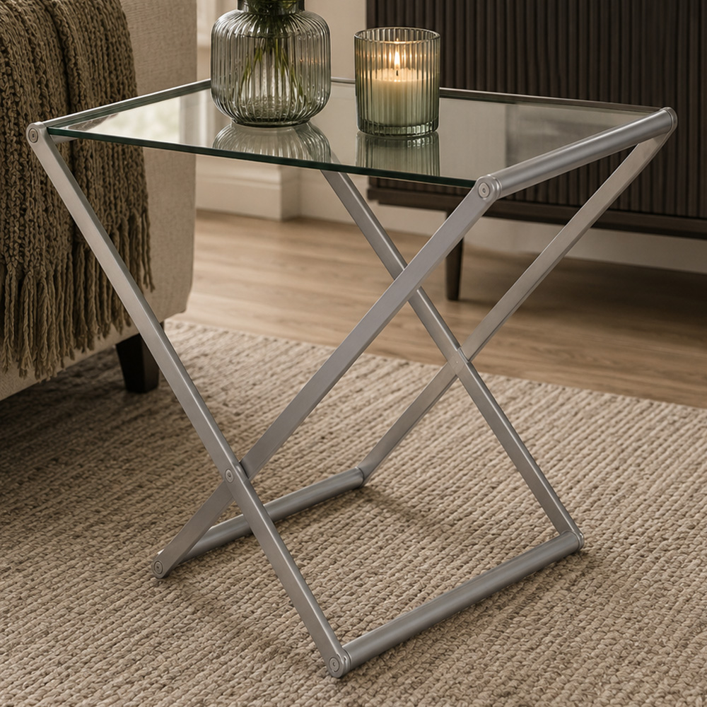 Premier Housewares Roma Round Modern Side Table Image 1