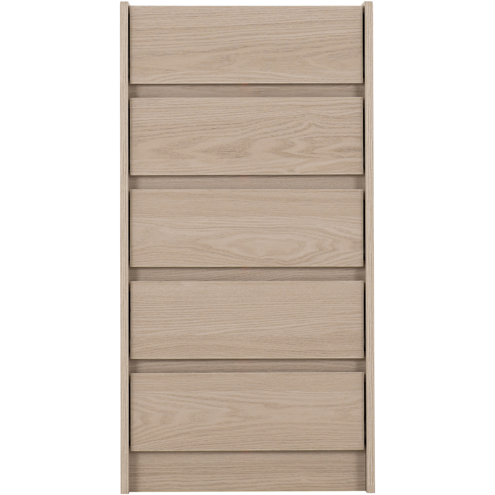 Seconique Paris 5 Drawer Smoked Ash Effect Chest of Drawers Image 4