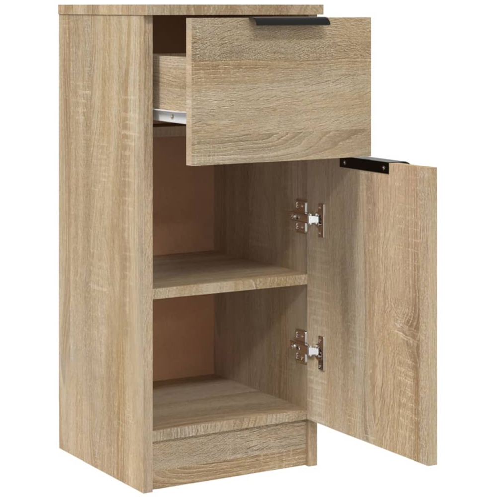 vidaXL Single Door Single Drawer Sonoma Oak Sideboard Image 6