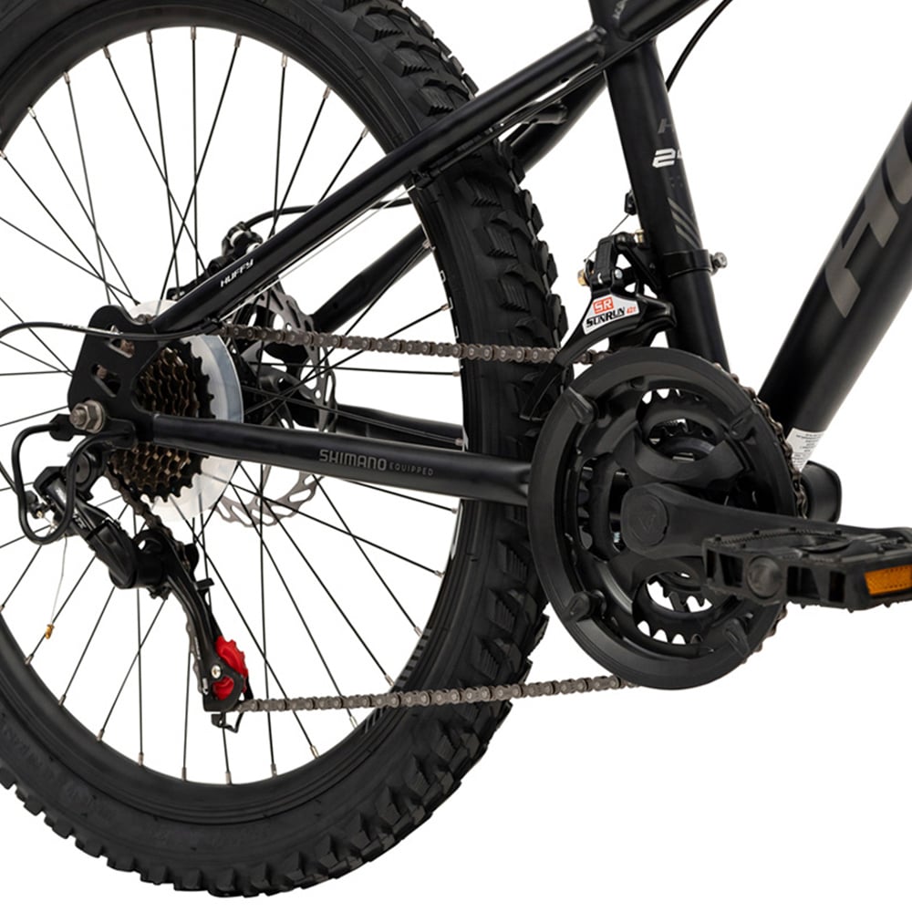 Huffy Korros 21 Speed 24 inch Black Hardtail Mountain Bike Image 4