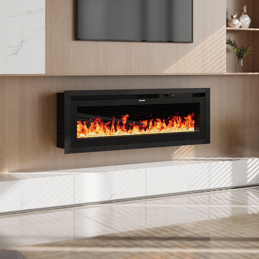 Living and Home 12 Vibrant Flame Colours Electrical Fireplace 42 inch Image 2