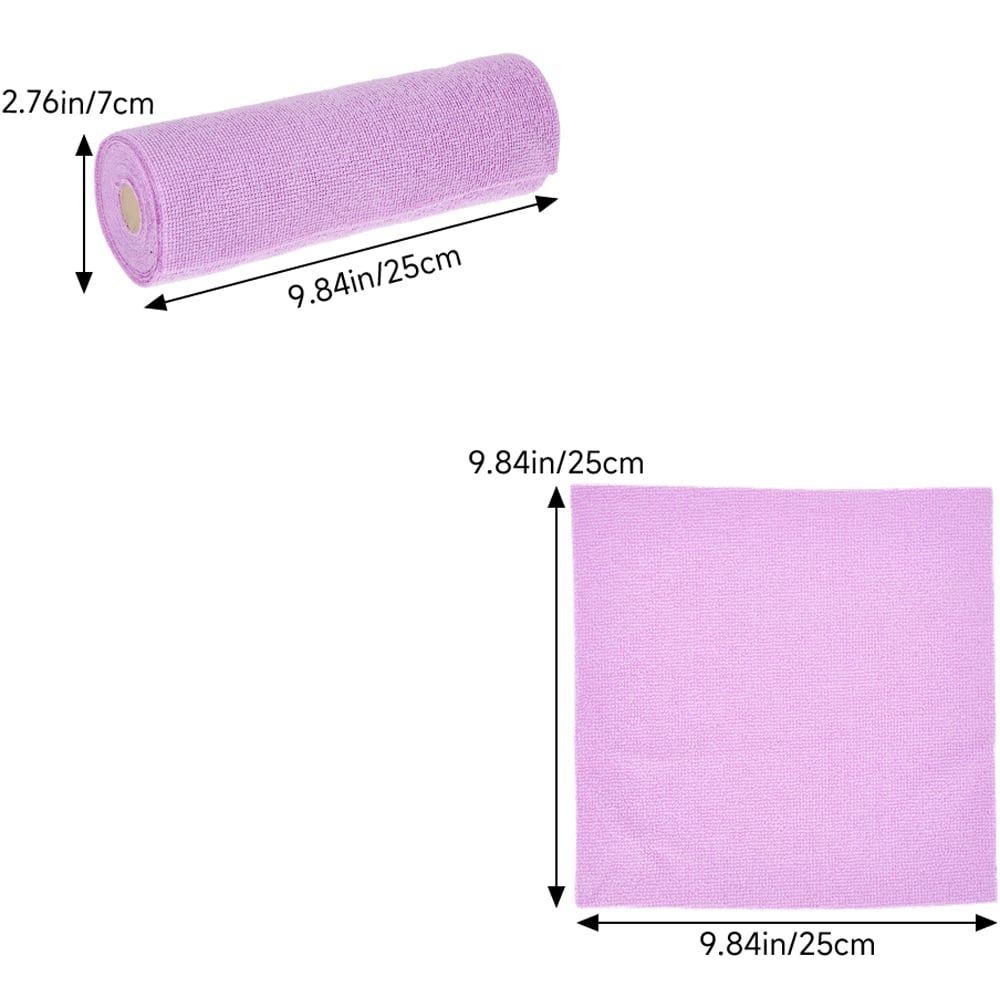 Living and Home Purple Multifunctional Reusable Microfibre Cloth Cleaning Towel 20 Pack Image 8