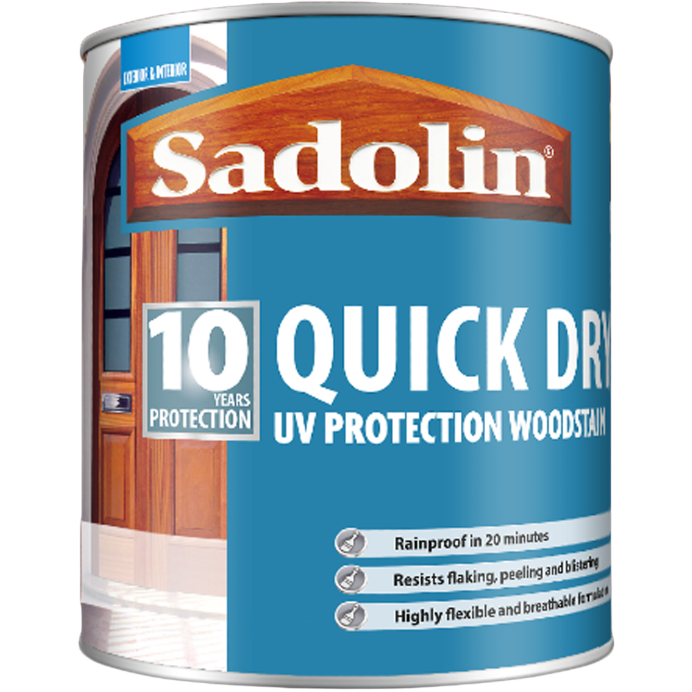 Sadolin Quick Dry 10 Year Ebony Woodstain 1L Image 2