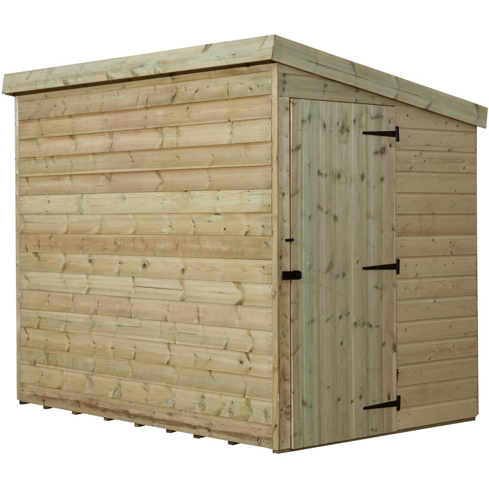 Empire Sheds 2000 7 x 6ft Tongue and Groove Wooden Pent Garden Shed Image 1
