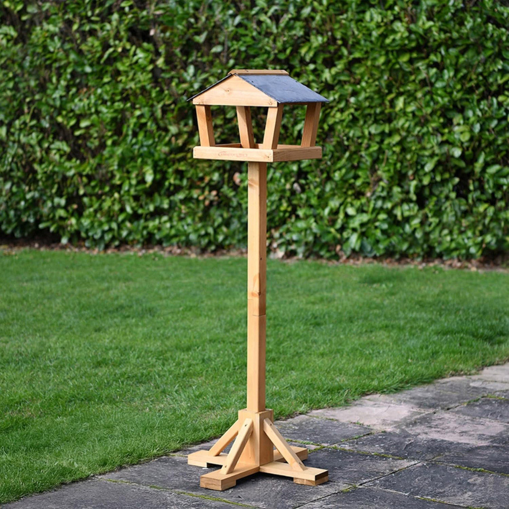 Happy Beaks Dartington Wooden Bird Table Image 2