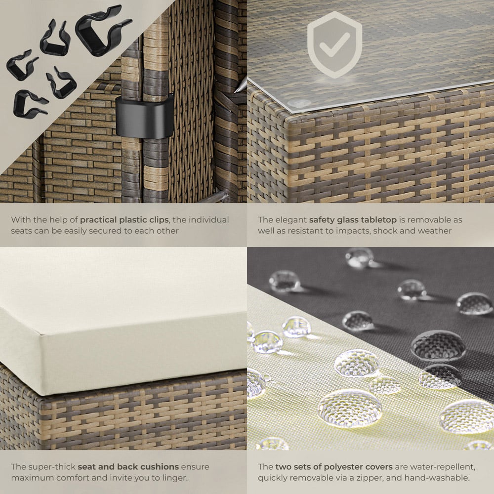 tectake Nature Garden Furniture Set Image 5