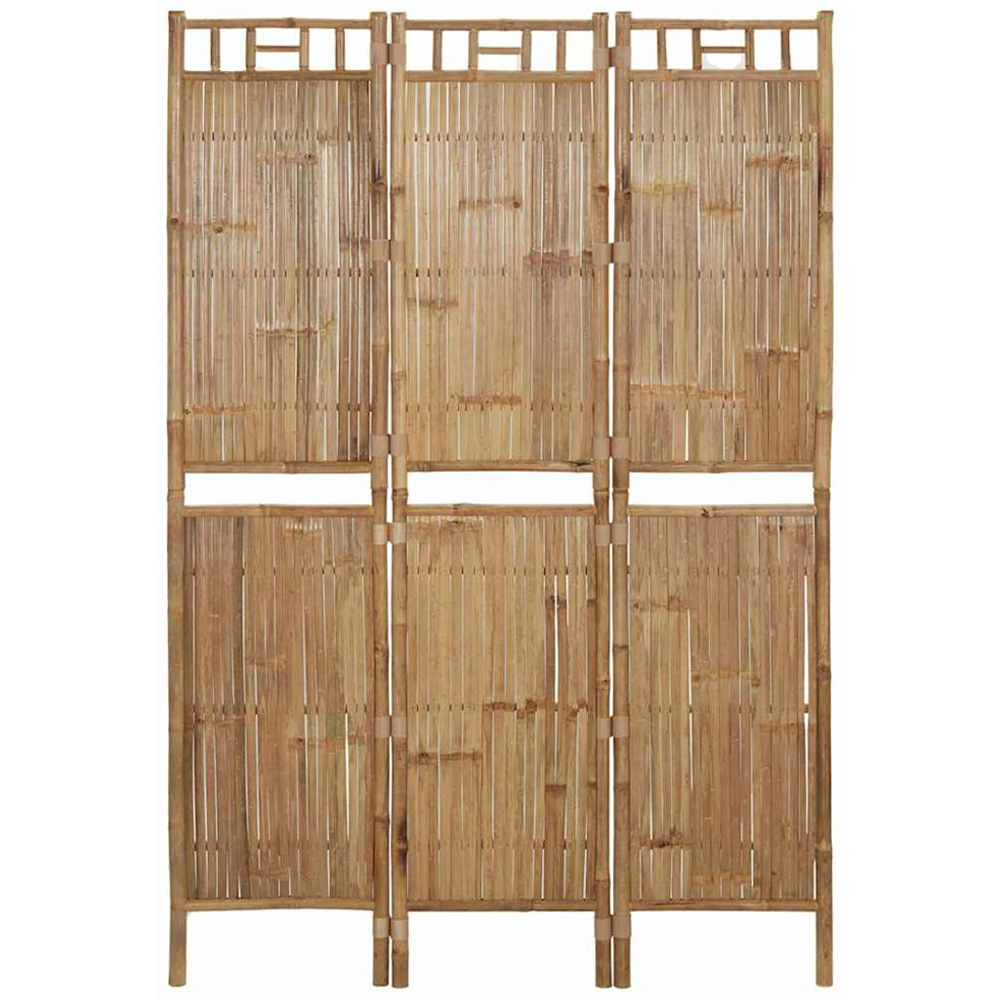 vidaXL Bamboo 3 Panel Room Divider 120 x 180cm Image 2