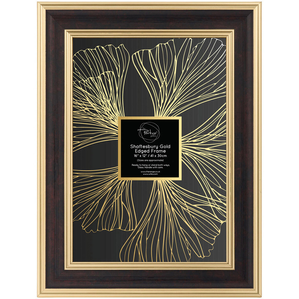 Shaftesbury Gold Edged Frame Black 16 x 12inch Image 2