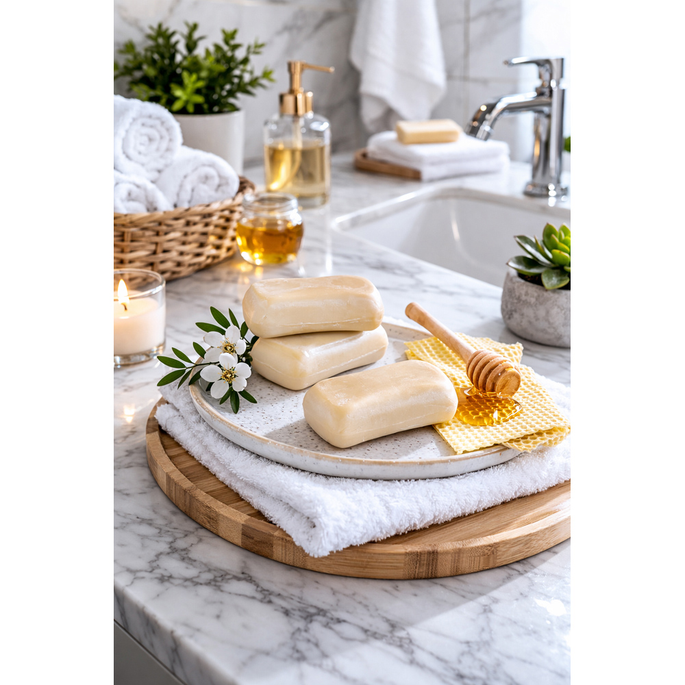 Avilo Goat Milk and Manuka Honey Soap 3 Pack Image 4
